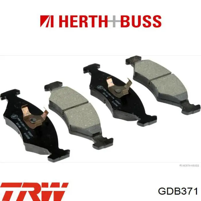 Передние тормозные колодки GDB371 TRW