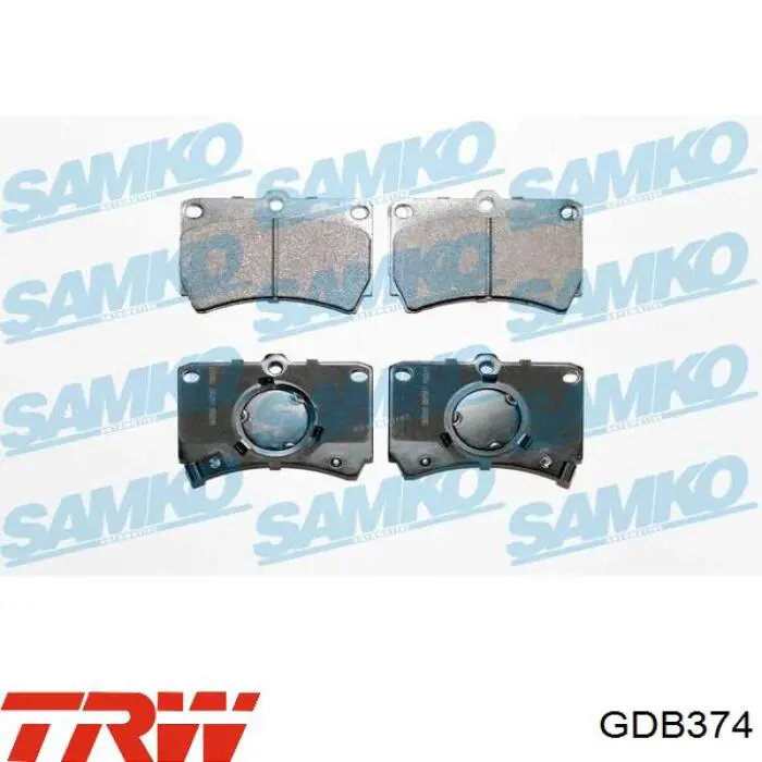 Колодки TRW GDB374 цена, от 16.36 USD