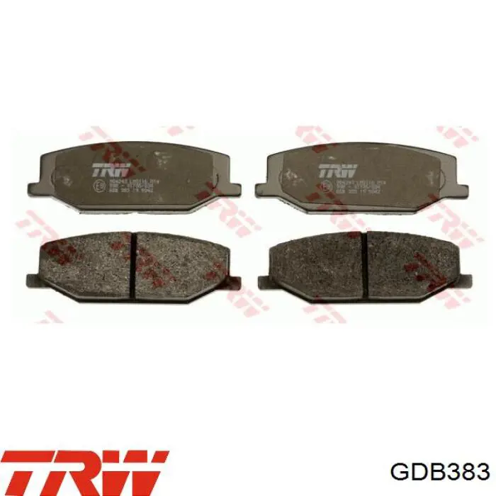 Колодки TRW GDB383 цена, от 20.40 USD