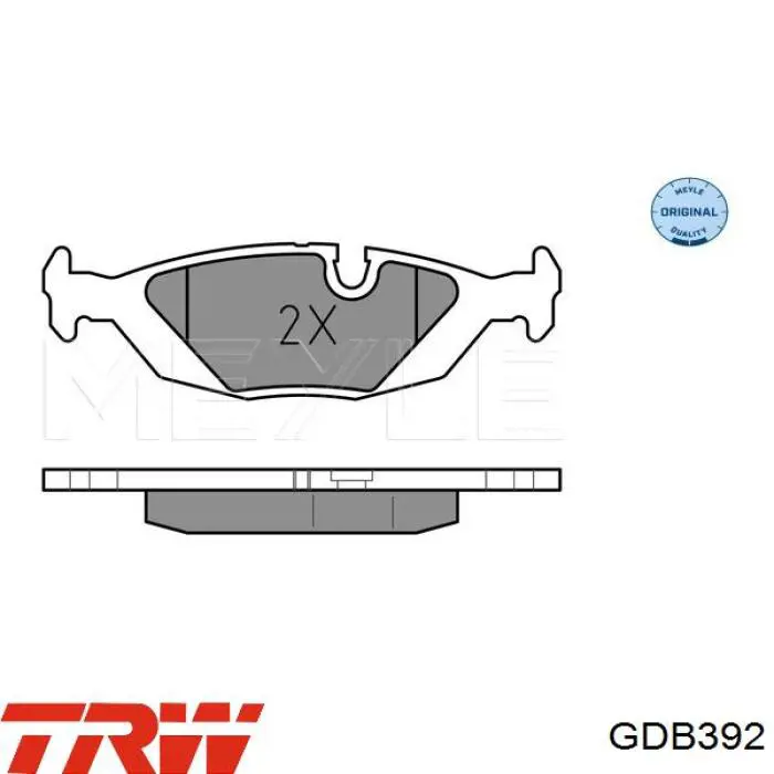Колодки дисковые  TRW GDB392 цена, от 17.39 USD