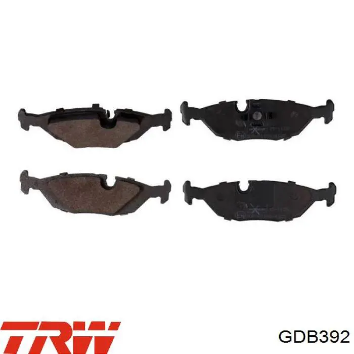 Купить GDB392 TRW Колодки тормозные задние, дисковые