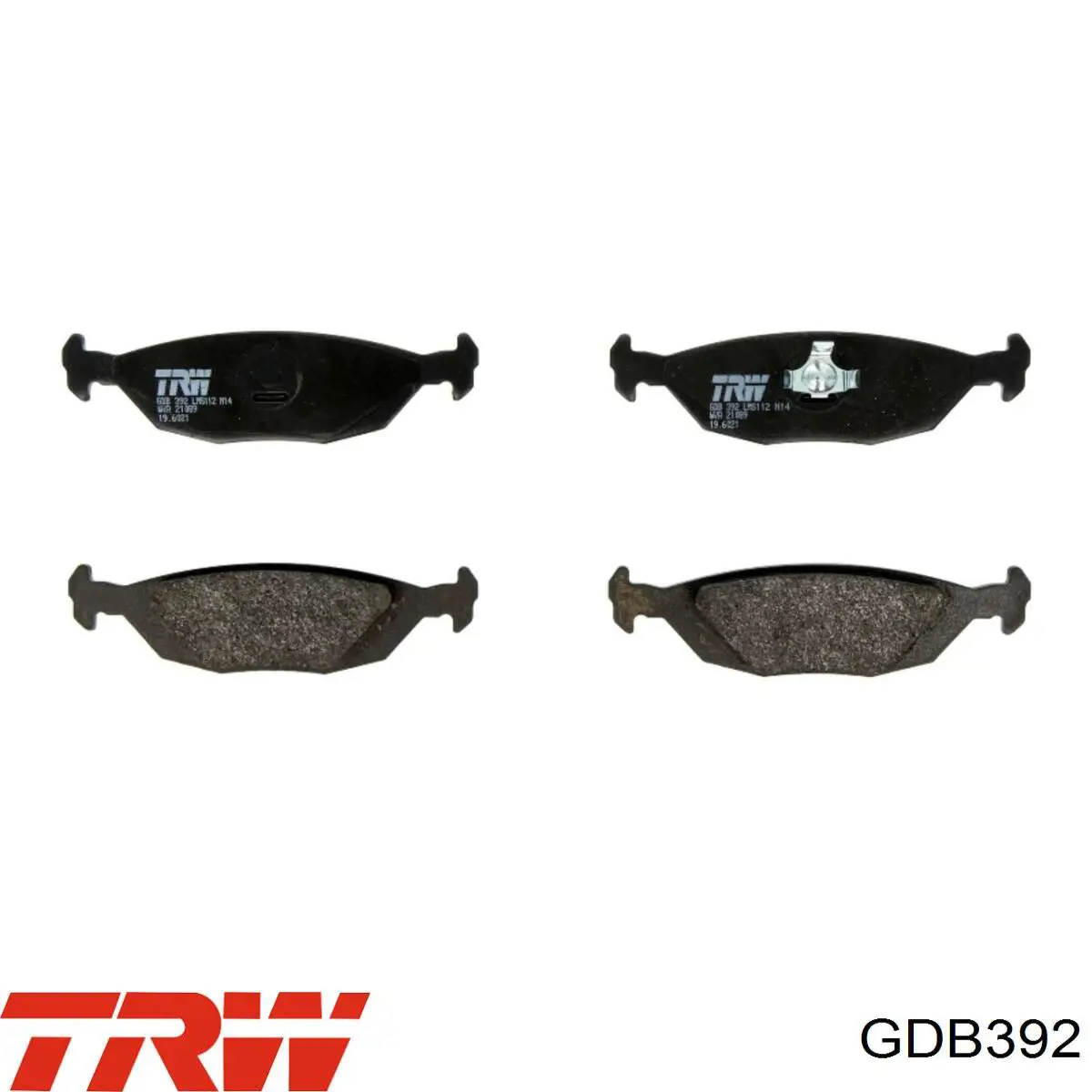 GDB392TRW-Задниеколодки