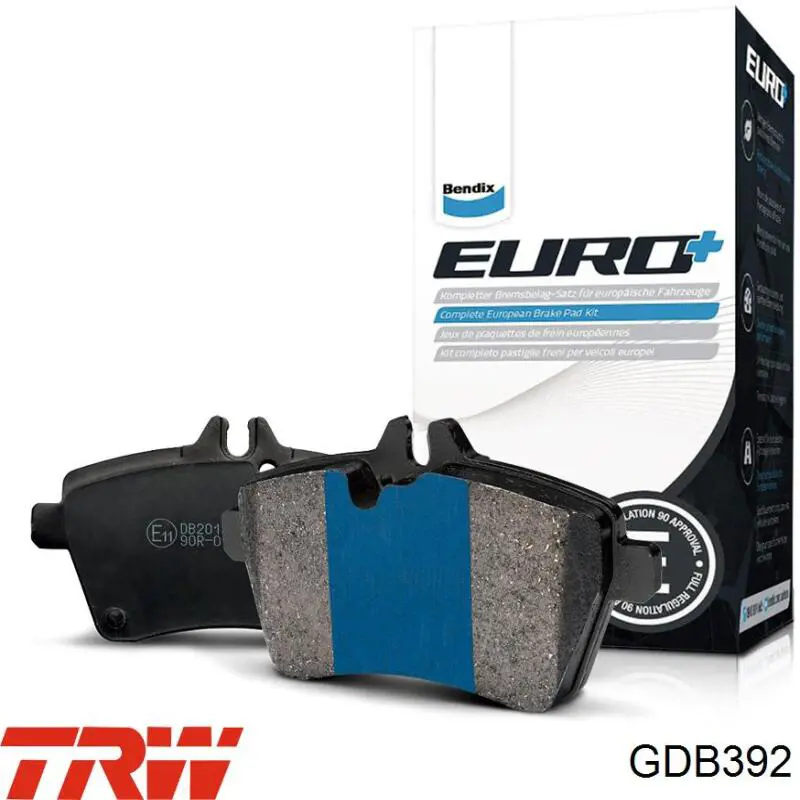 Задние тормозные колодки GDB392 TRW