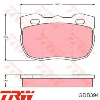 Колодки TRW GDB394 цена, от 24.61 USD