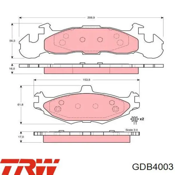 Колодки Wagner ZX219 цена, от 24.06 USD
