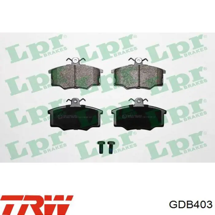 Передние тормозные колодки LP453 Delphi