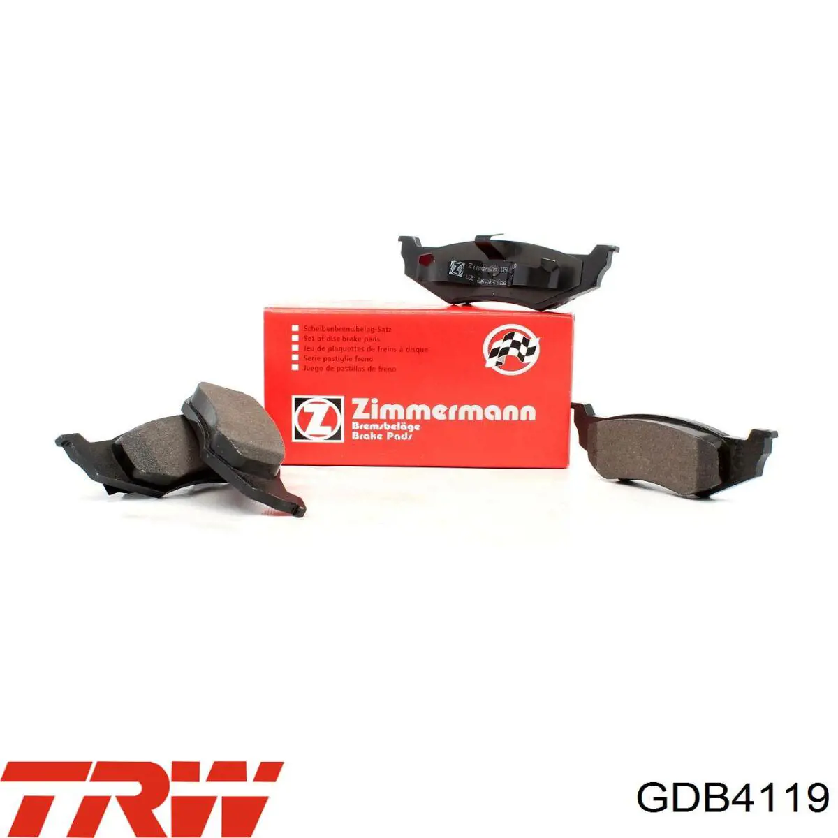 Купить GDB4119 TRW Колодки тормозные задние, дисковые