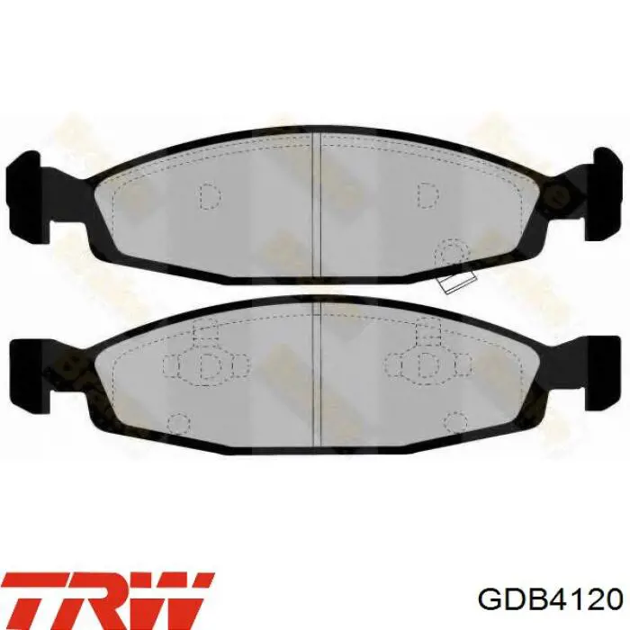 Купить GDB4120 TRW Колодки тормозные