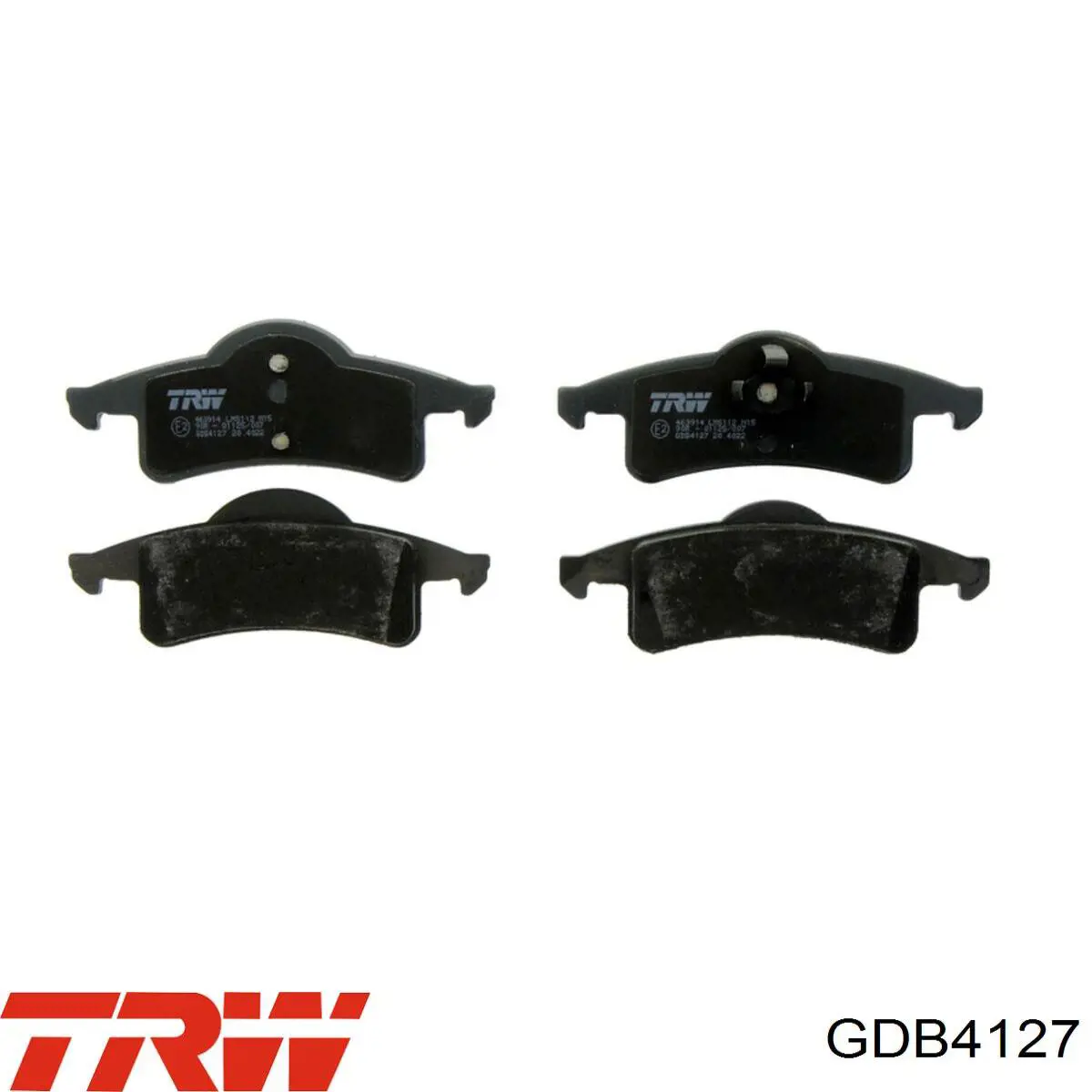 GDB4127 TRW колодки тормозные задние дисковые