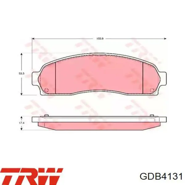 Передние тормозные колодки SP277 SCT