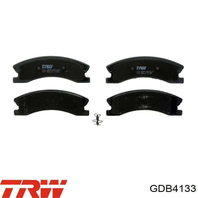 GDB4133 TRW колодки тормозные передние дисковые