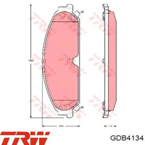 Передние тормозные колодки SP1509 Hi-q