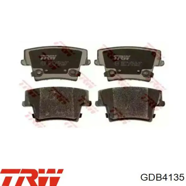 GDB4135 TRW Колодки тормозные дисковые комплект