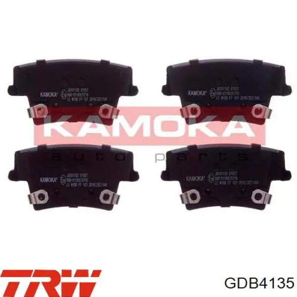Купить GDB4135 TRW Колодки тормозные задние, дисковые