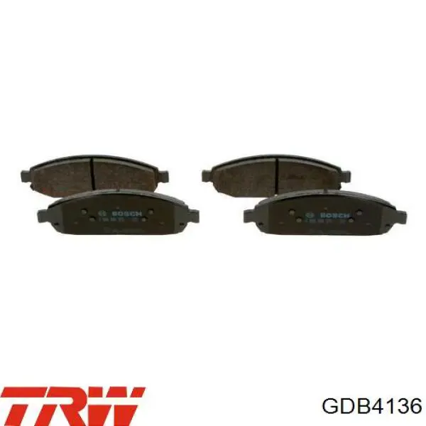 Купить GDB4136 TRW Колодки тормозные