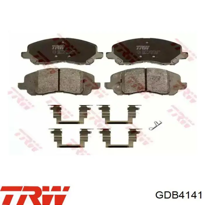 GDB4141 TRW колодки тормозные передние дисковые