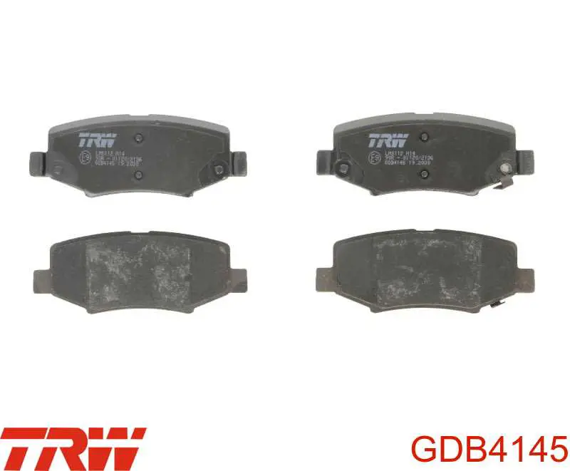 GDB4145 TRW колодки тормозные задние дисковые