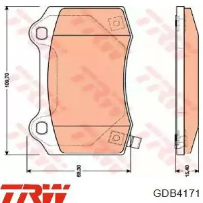 C2Y033ABE ABE Колодки тормозные дисковые комплект