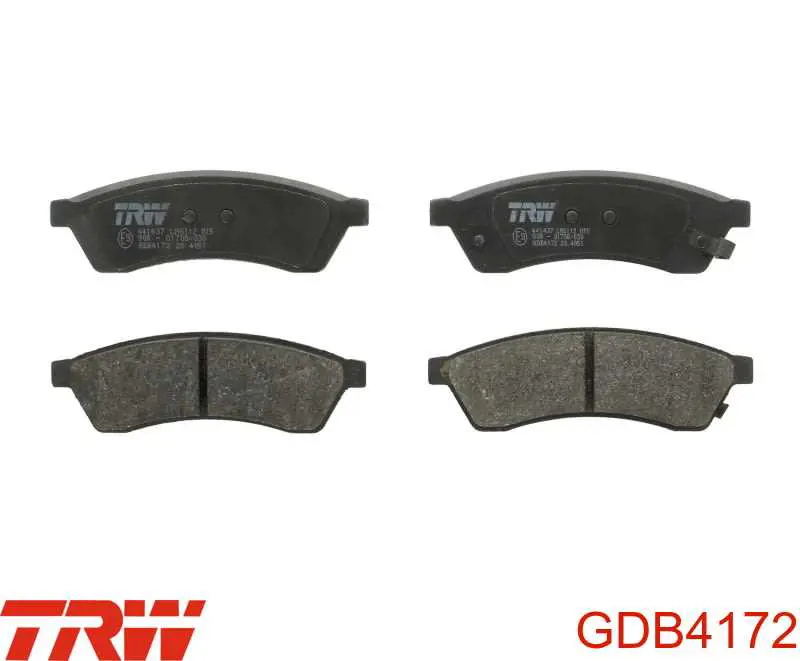 Колодки дисковые  TRW GDB4172 цена, от 33.15 USD