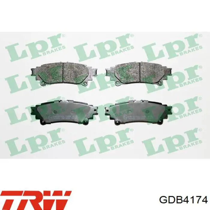 GDB4174 TRW Колодки тормозные дисковые комплект