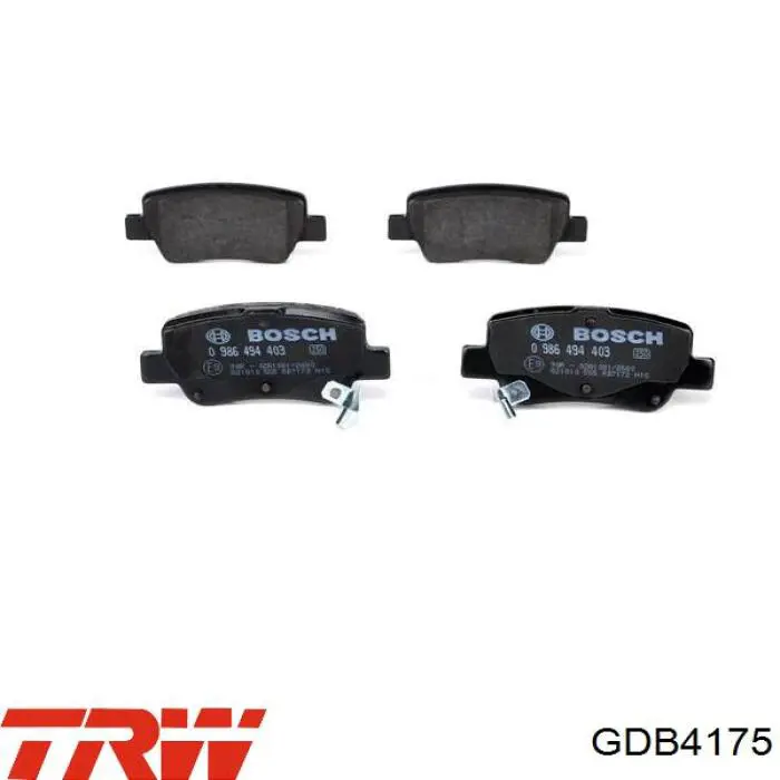 Задние тормозные колодки GDB4175 TRW