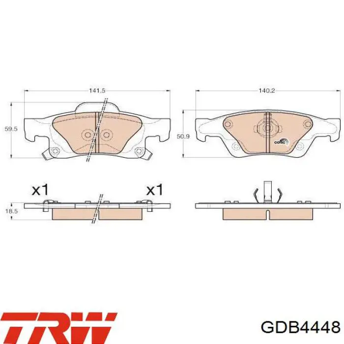 Задние тормозные колодки 321608 Daco