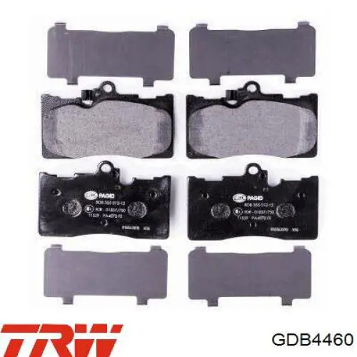 Купить GDB4460 TRW Колодки тормозные