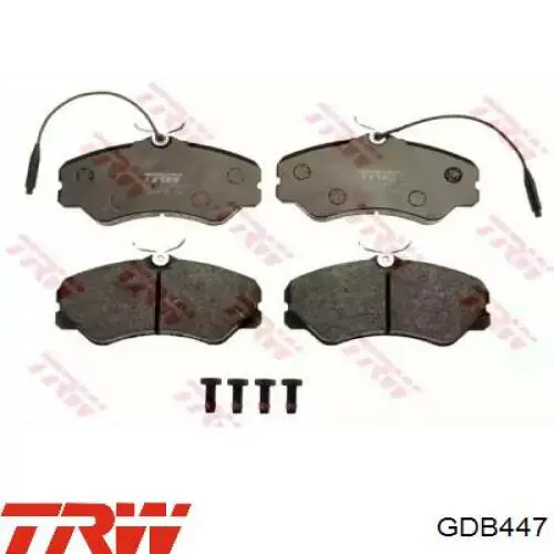 Купить GDB447 TRW Колодки тормозные