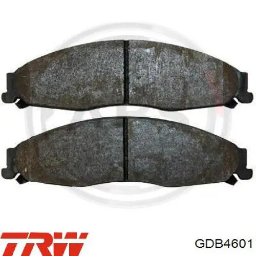 GDB4601 TRW колодки тормозные передние дисковые