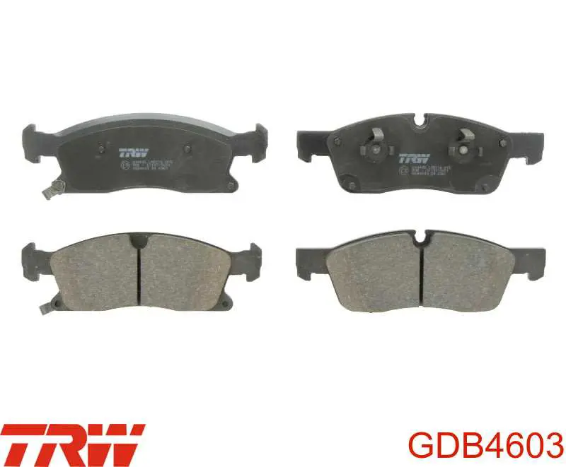 GDB4603 TRW колодки тормозные передние дисковые