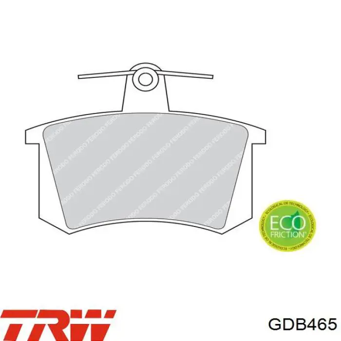 Колодки дисковые  TRW GDB465 цена, от 24.77 USD