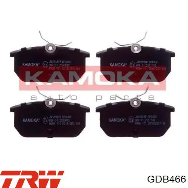 GDB466 TRW Колодки тормозные дисковые комплект