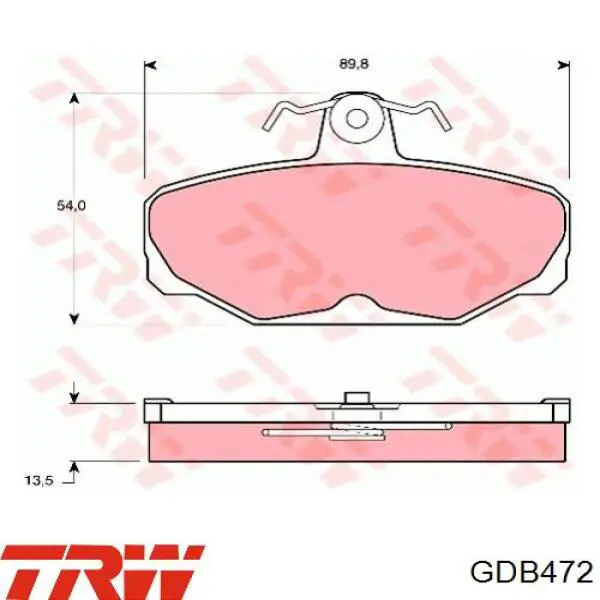 Колодки дисковые  Goodrem RM1338 цена, от 11.10 USD