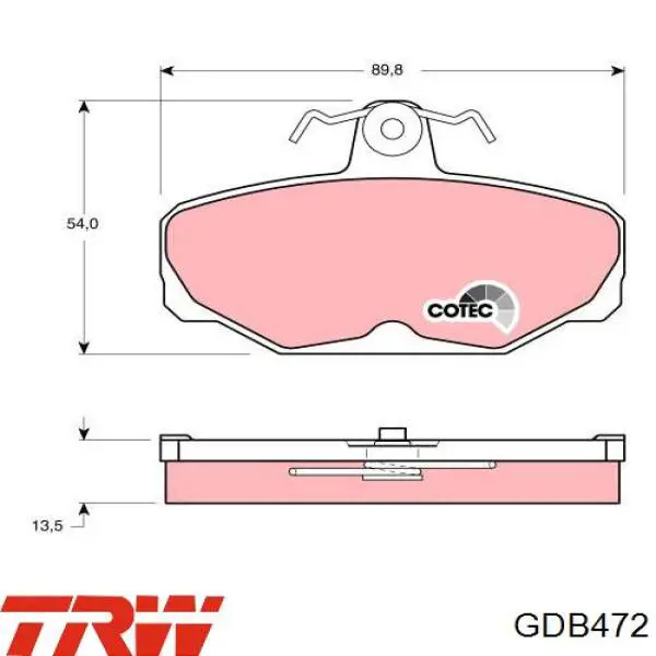 Купить 1637872 Ford Колодки тормозные задние, дисковые