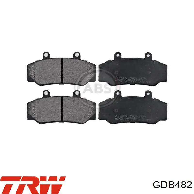 Колодки TRW GDB482 цена, от 18.31 USD