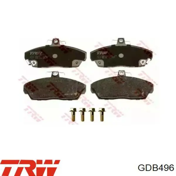 Передние тормозные колодки GDB496 TRW