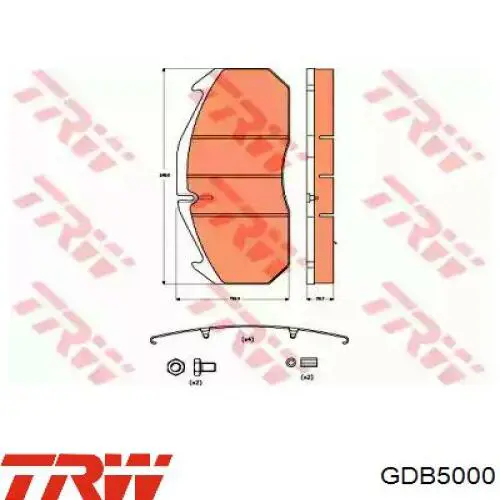 Тормозные колодки TRW GDB5000