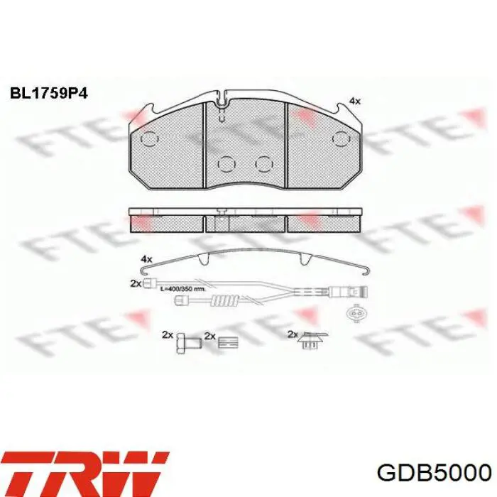 Передние тормозные колодки ST29030PRO Rider