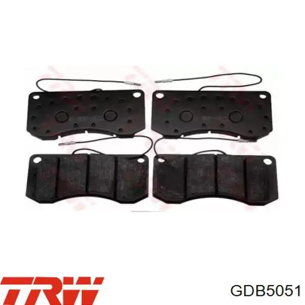 Передние тормозные колодки GDB5051 TRW
