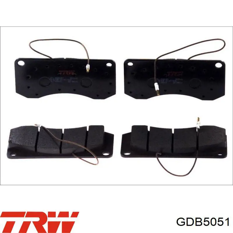 Купить GDB5051 TRW Колодки тормозные