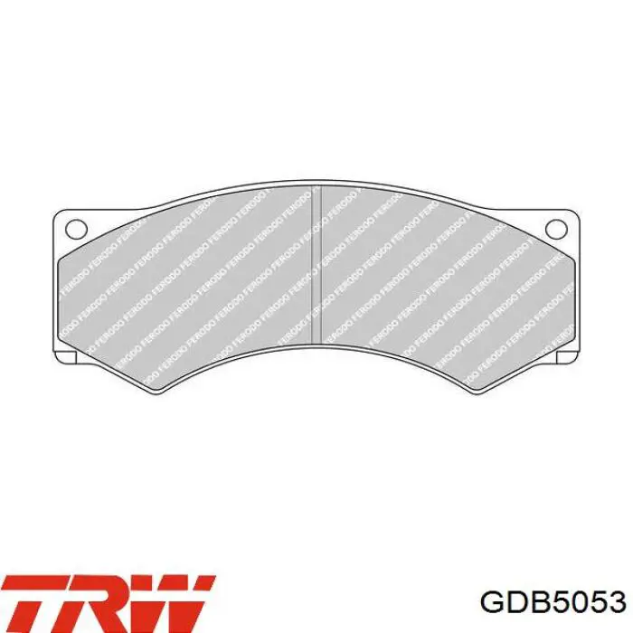 Передние тормозные колодки GDB5053 TRW