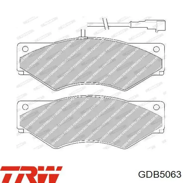 Передние тормозные колодки GDB5063 TRW