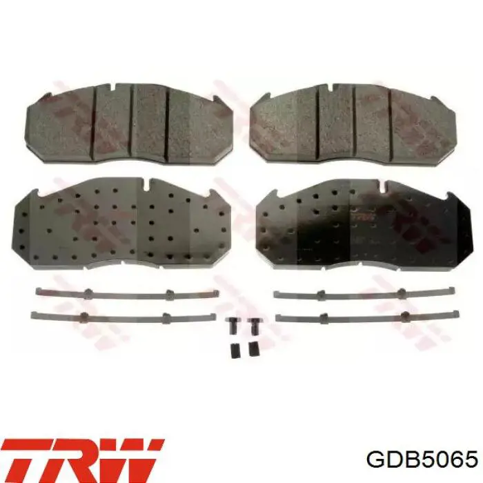 GDB5065 TRW колодки тормозные передние дисковые