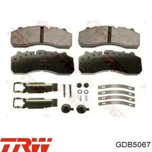 GDB5067 TRW Колодки передние