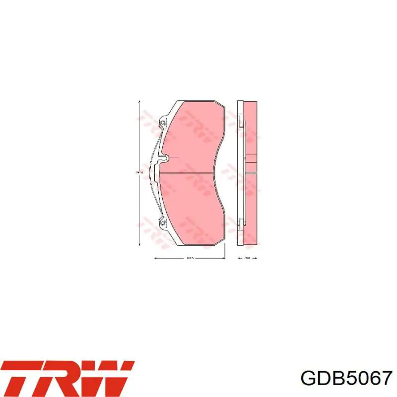 Тормозные колодки TRW GDB5067