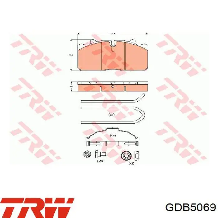 Колодки DAF 1436901 цена, от 56.76 USD