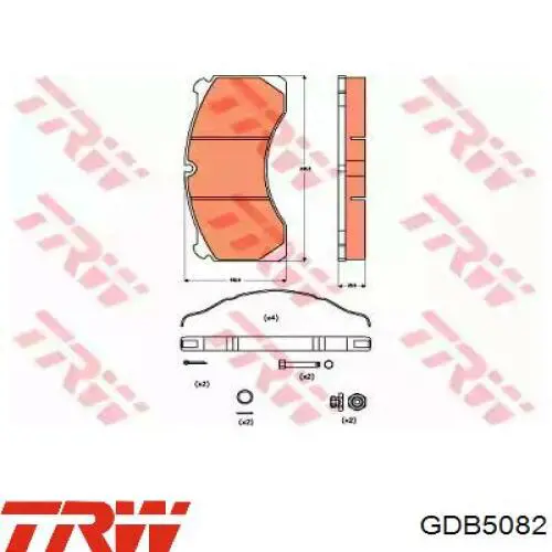 Задние тормозные колодки CVP024K DON