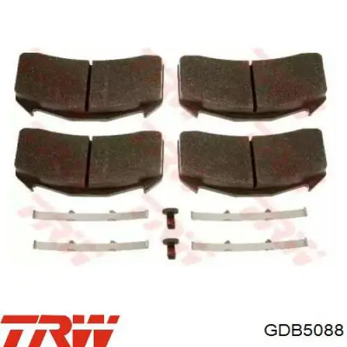 Задние тормозные колодки GDB5088 TRW