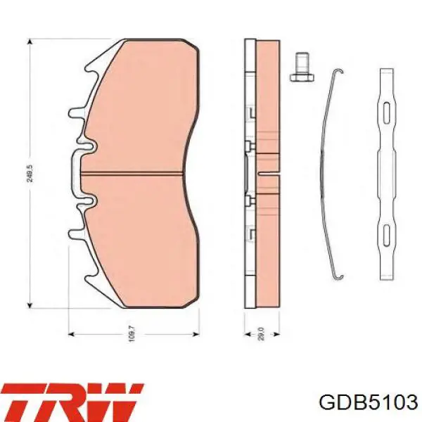2915129214T3034 Textar Колодки тормозные дисковые комплект