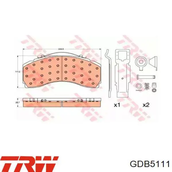 Тормозные колодки Febi 16997